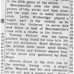 1939-09-07 Baseball -PH Intermediates vs Bowmanville Championship Game