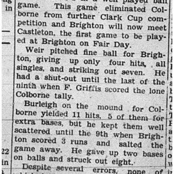 1939-09-14 Baseball -Brighton vs Colborne Playoff