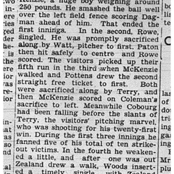 1939-09-14 Baseball -Cobourg Juniors vs TO McCormacks Playoff