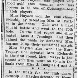 1939-09-21 Golf -Matches & Notes