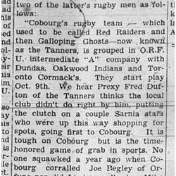 1939-09-28 Football -Peterborough writer opines on ORFU Decision