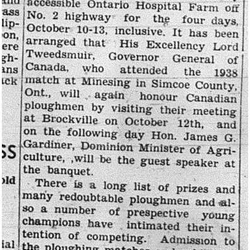 1939-09-28 Ploughing -International Ploughing Match set for Brockville