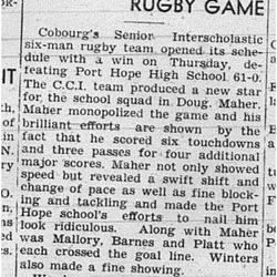 1939-10-05 School -CCI Senior 6 man Football vs PH High