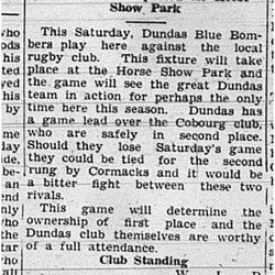 1939-10-26 Football -Cobourg Tanners to Play Dundas