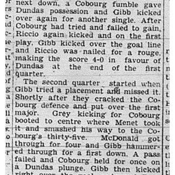 1939-11-02 Football -Cobourg Tanners lose to Dundas