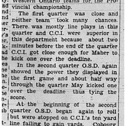 1939-11-30 School -CCI 6 Man Senior Football vs Belleville-Championship Game