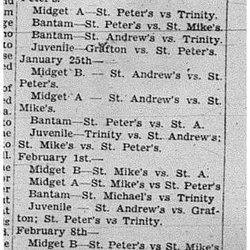 1940-01-04 Hockey -CCHL Schedule