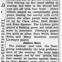 1940-02-01 School -CCI Basketball vs Lindsay High