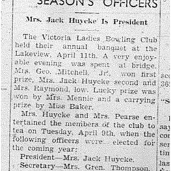 1940-04-18 Lawn Bowling -Victoria Ladies Annual Banquet