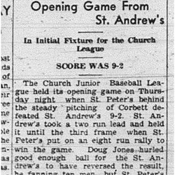 1940-06-20 Baseball -Church League Opens