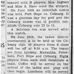 1940-06-20 Golf -Ladies Notes