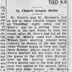 1940-07-11 Baseball -Church League Game