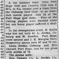 1940-08-01 Golf -Cobourg vs PH