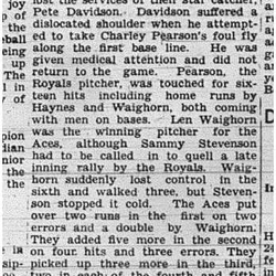 1940-08-01 Softball -Mens League Aces vs Royals