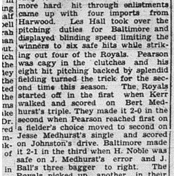 1940-08-08 Softball -Mens League Royals vs Baltimore