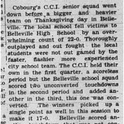 1940-10-17 School -CCI Football Seniors vs Belleville