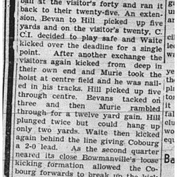 1940-10-24 School -CCI Football Juniors vs Bowmanville