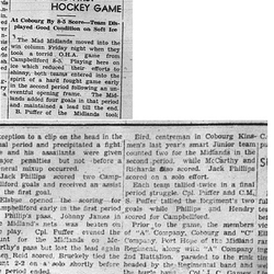 1941-01-16 Hockey -Mad Midlands vs Campbellford