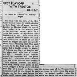 1941-02-20 Hockey -Kin Juniors vs Trenton Jr C Playoff