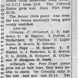 1941-02-20 School -CCI Girls Basketball vs PH