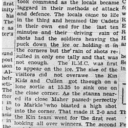 1941-03-06 Hockey -Kin Juniors vs RMC -1st Playoff