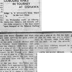 1941-03-13 Curling -Cobourg at Oshawa