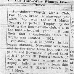 1941-04-03 Carpetball -PH vs Bowmanville