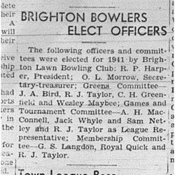 1941-05-01 Lawn Bowling -Brighton Annual Meeting