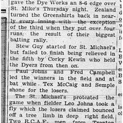 1941-07-31 Softball -Cobourg & D Game