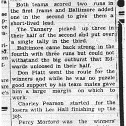 1941-09-04 Softball -Cobourg & D Playoff Game