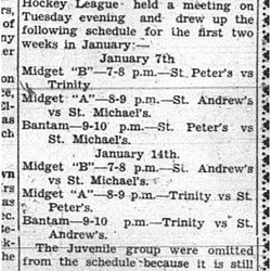 1942-12-31 Hockey -CCHL Schedule