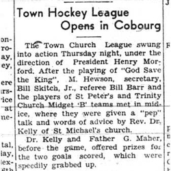 1943-01-14 Hockey - CCHL