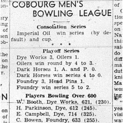 1943-03-11 Bowling - Men