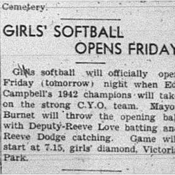 1943-06-17 Softball - Girls