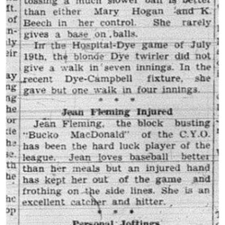 1943-08-19 Softball - Girls League News