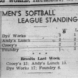 1943-08-19 Softball - Men