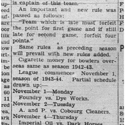 1943-10-21 Bowling - Men