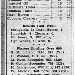 1943-12-23 Bowling - Men