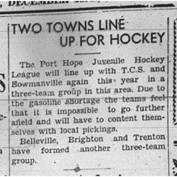 1943-12-23 Hockey - Juvenile