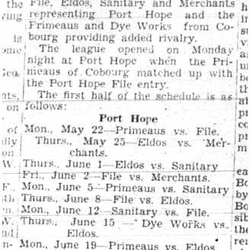 1944-05-25 Softball -InterTown Mens League organized w-PH