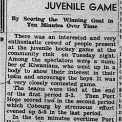 1945-01-18 Hockey - Juvenile