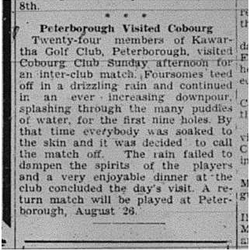 1945-07-19 Golf -Peterborough at Cobourg