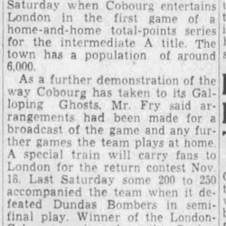 1950-11-10 Football -GG -Cobourg has football fever -Montreal Gazette