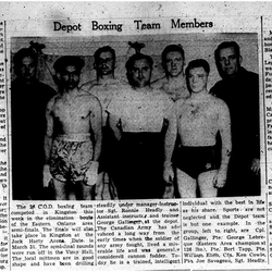 1955-03-17 Boxing -Cobourg Depot Boxing Team