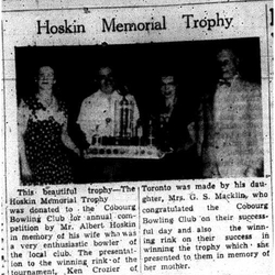 1955-07-21 Lawn Bowling -Hoskin Memorial Trophy