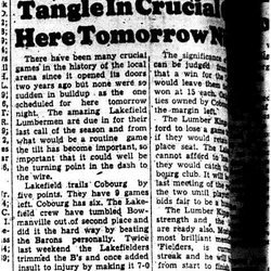 1956-02-02 Hockey -Intermediates vs Lakefield Lumbermen