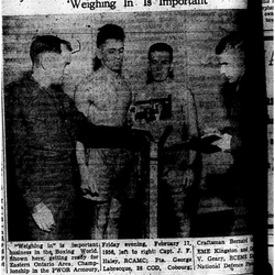 1956-02-23 Boxing -weigh in for Eastern Ontario Championship