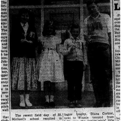 1956-06-07 School -St Michael's Track & Field Day Winners pic