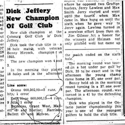 1956-08-23 Golf -Jeffery wins Club Championship