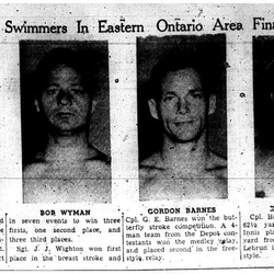 1956-09-06 Swimming -Depot Men in Eastern Ontario finals